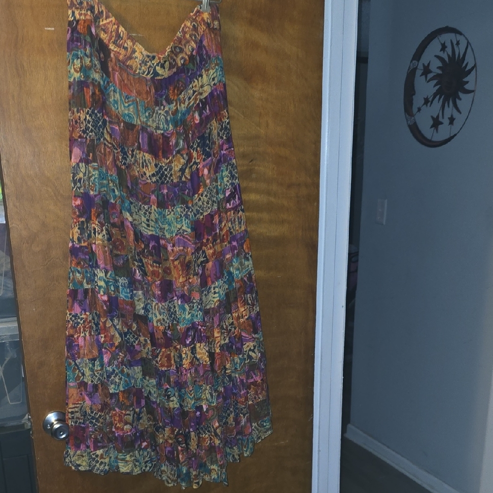 Colorful Patchwork Maxi Dress